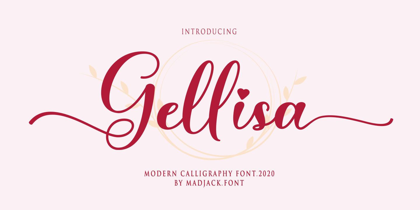 Gellisa Script Font preview